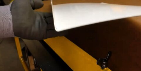 Homemade bending machine made of angle steel.