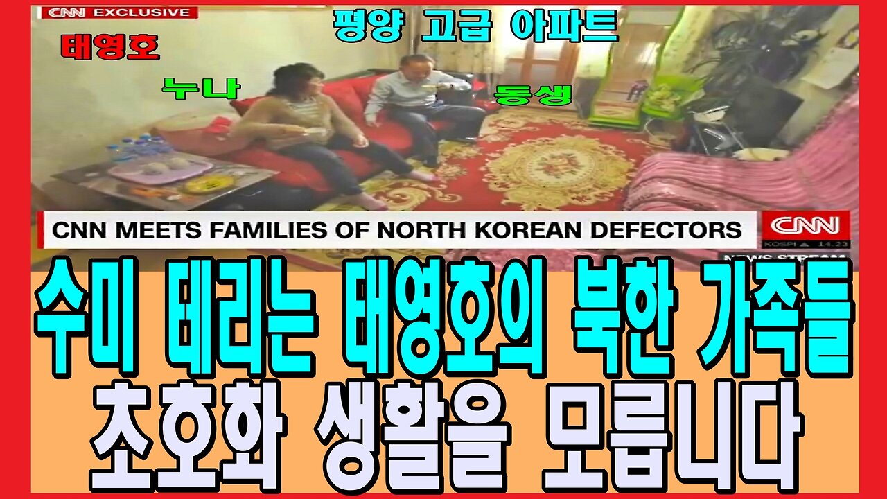 수미 테리는 태영호의 북한 가족들 초호화 생활을 모릅니다.