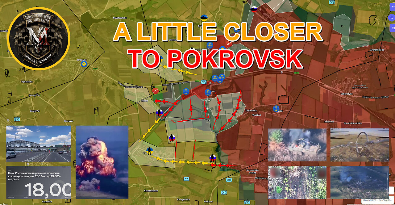 Russians Begin Assault On Zhelanne⚔️Toretsk Defense Collapses⚠️More Tanks🔥Military Summary 2024.7.23