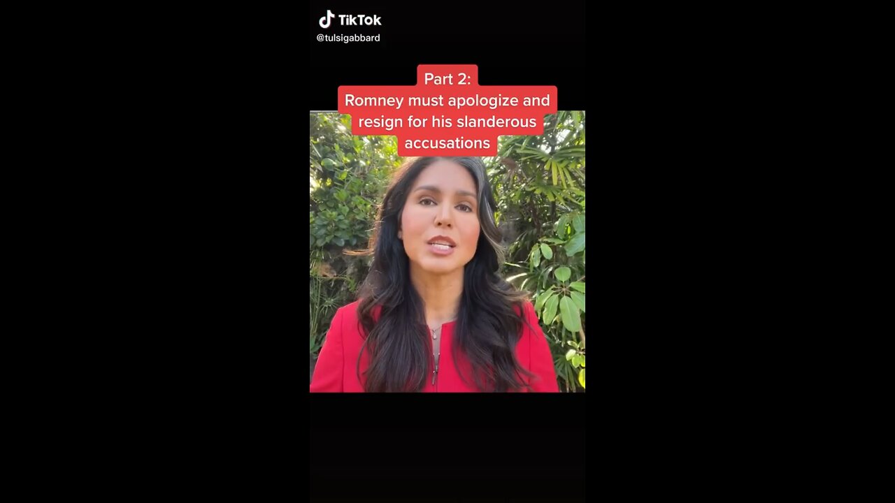 Tulsi Gabbard Speaks Out Against RINO Mitt Romney, Part II