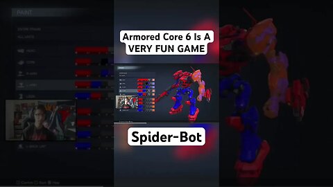 Customization In Armored Core 6 #armoredcore6 #spiderman #fromsoftware #youtubeshorts #shortvideo