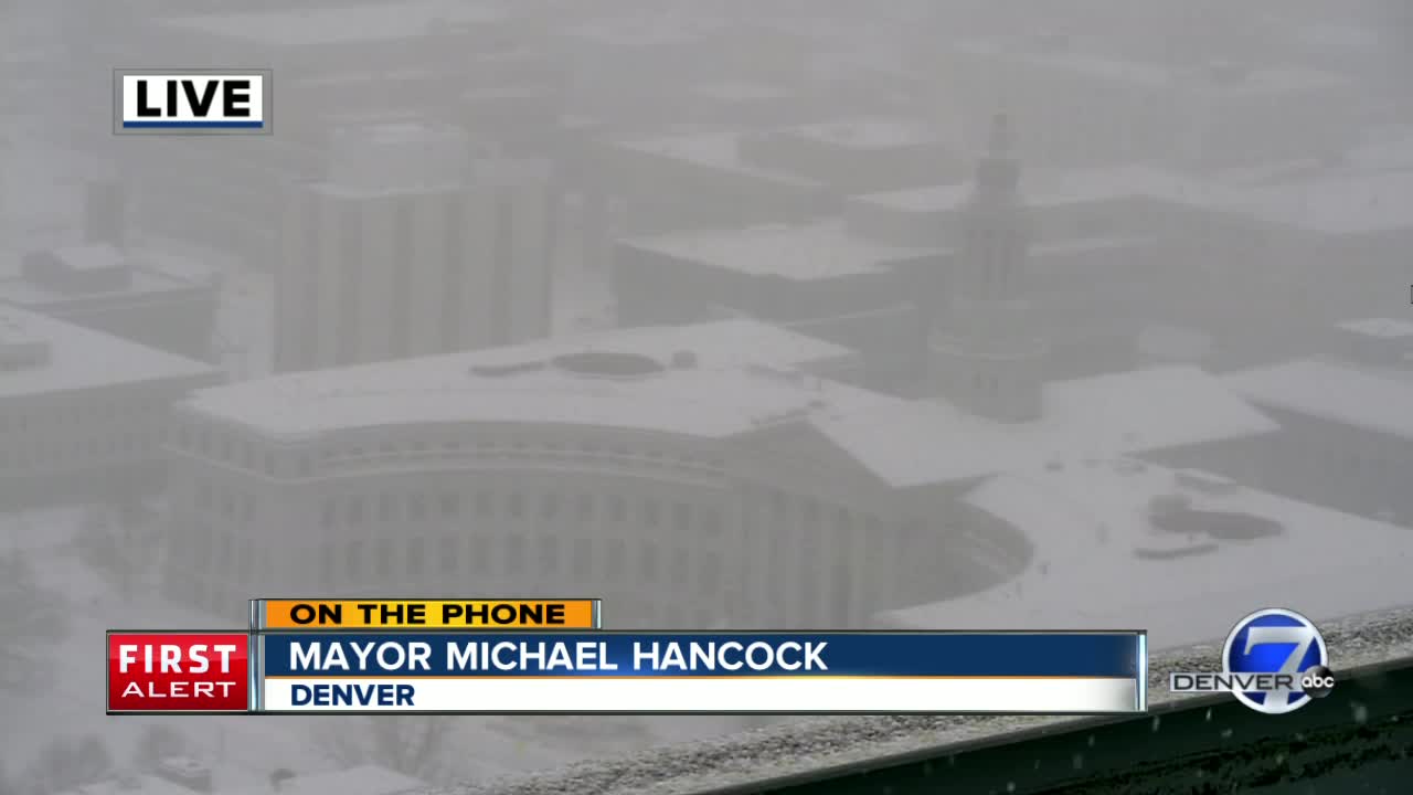 'Please stay indoors:' Denver mayor Hancock urges drivers to stay home