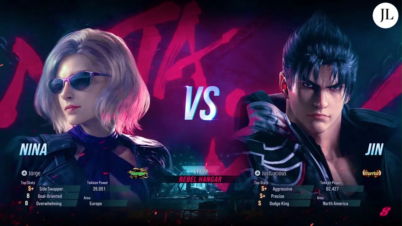 TEKKEN 8 - Jin vs Nina (FT2) (Closed Network Test)