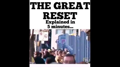 The Great Reset is the battle of our lifetime If the elites that control this world succeed