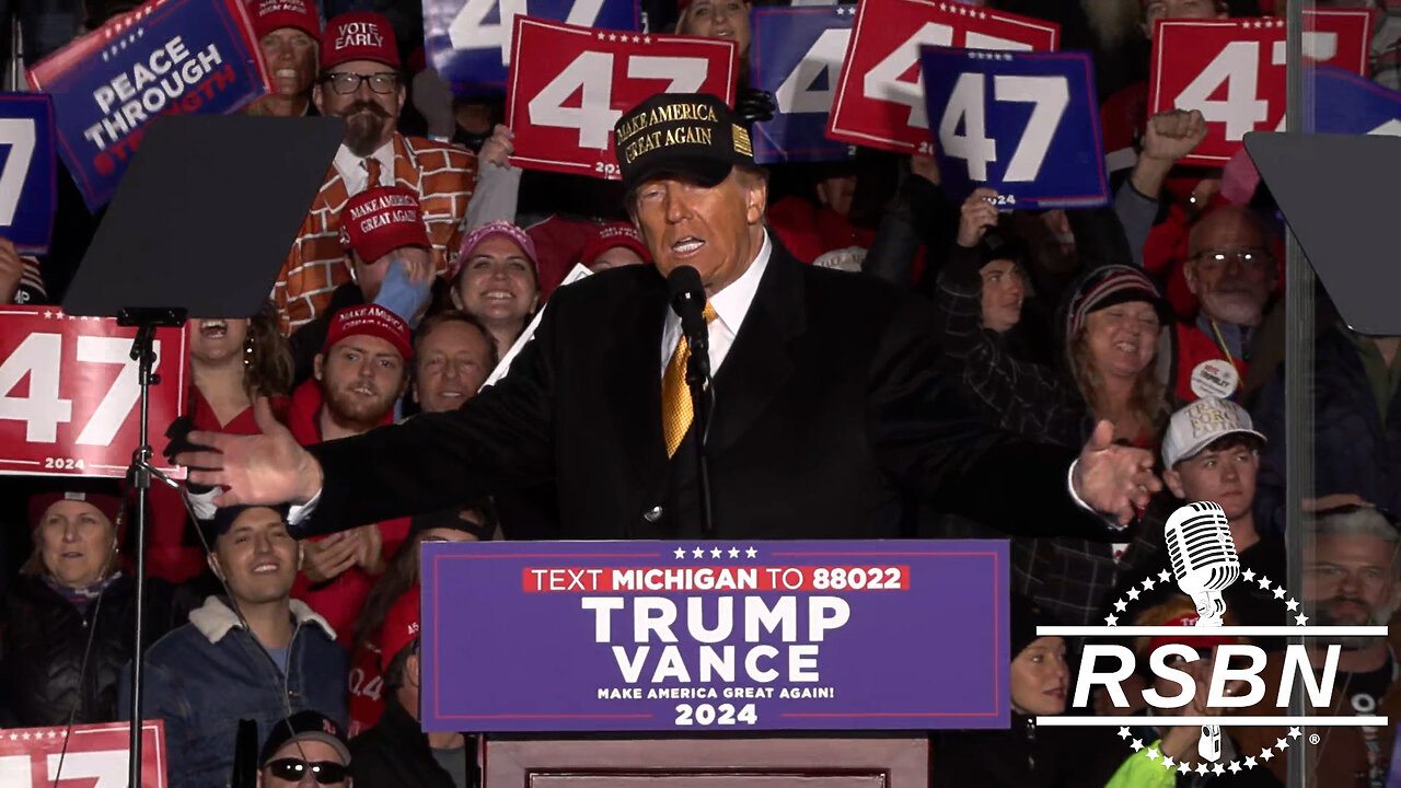 FULL SPEECH: President Trump Holds a Rally in Traverse City, MI - 10/25/24