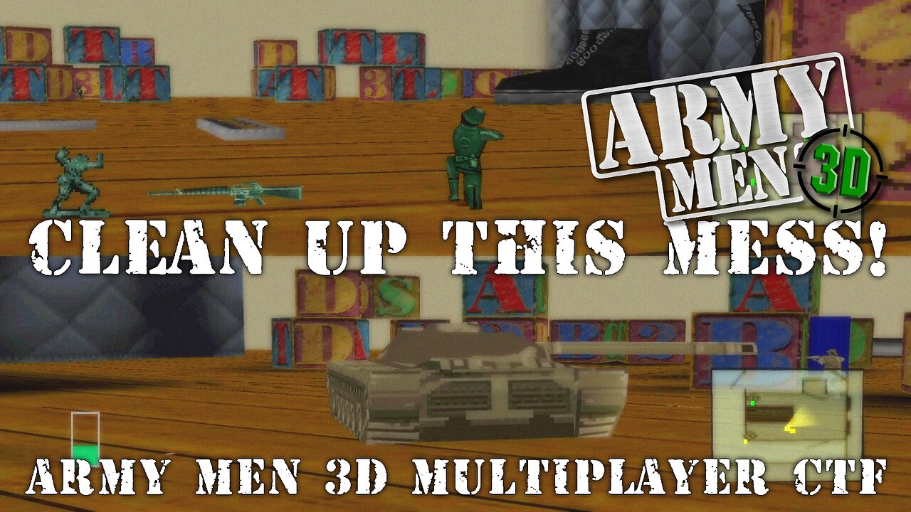 Army Men 3D - Multiplayer Capture the Flag PVP - Map: Clean Up This Mess!