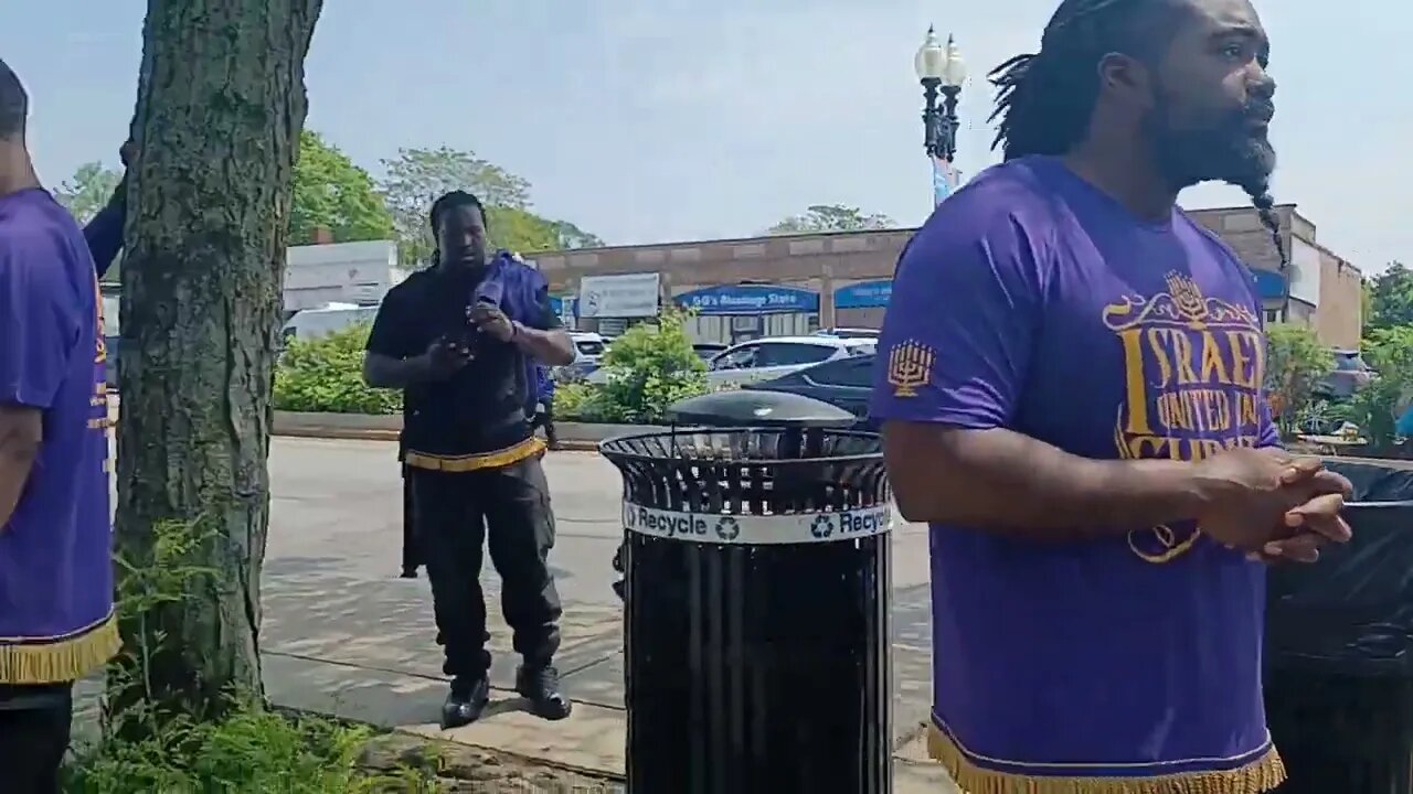 setting up for the Haitian parade in Mattapan