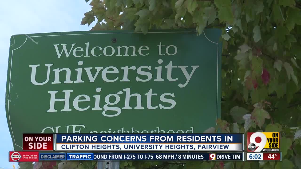 Parking concerns from neighbors near UC's campus
