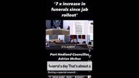 PORT HEDLAND - 7 fold increase in deaths since the injection roll out!!