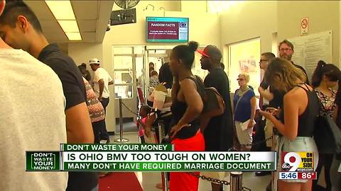 Is Ohio BMV too tough on women?