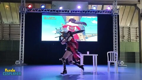 Apresentação Cosplay de BeiDou do jogo Genshin Impact no 27º Campinas Anime Fest (2022)