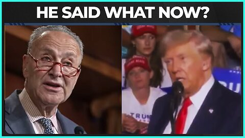 Trump Makes WILD Claim About Chuck Schumer