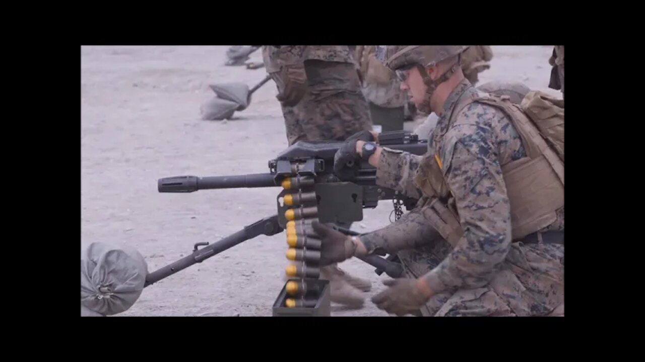 U.S. Marines Fire the MK19 During Advanced Machine Gunners Course