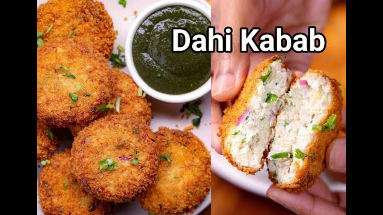 Dahi kabab recipe l How to make dahi kabab recipe l Vismai food l crispy & crunchy 😋