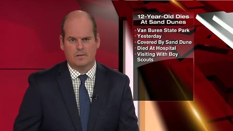 Boy Scout dies in Michigan sand dune collapse