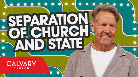 Separation of Church and State - Mark 12:13-17 - Skip Heitzig