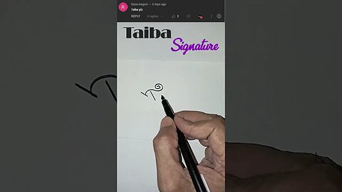 TAIBA SIGNATURE | COMMENT YOUR NAME