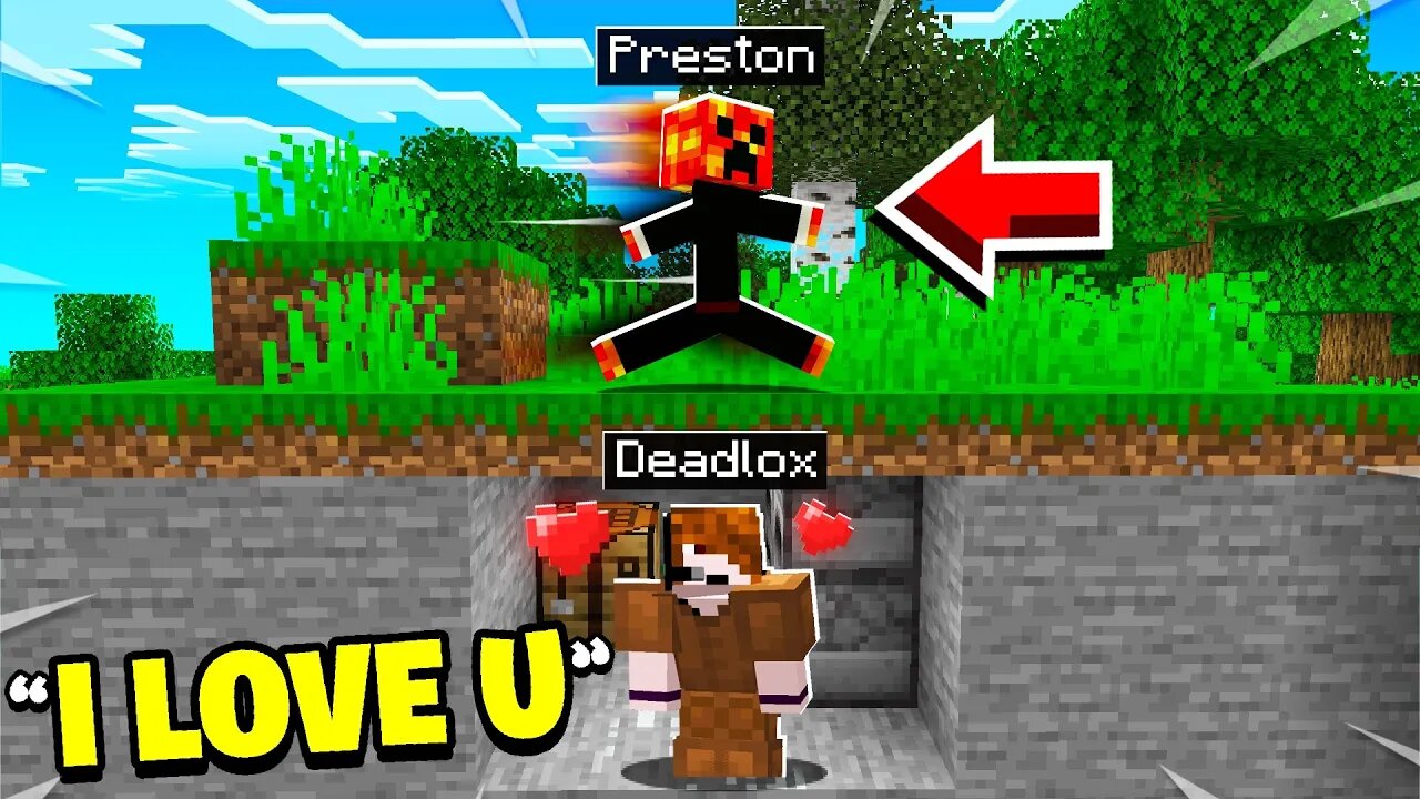 I Pretended To Be PrestonPlayz In Minecraft Manhunt!