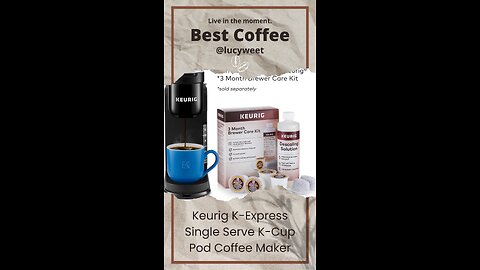 Keurig K-Express Coffee Maker – Strong Brew, 3 Sizes, Fast & Fresh Coffee in Minutes