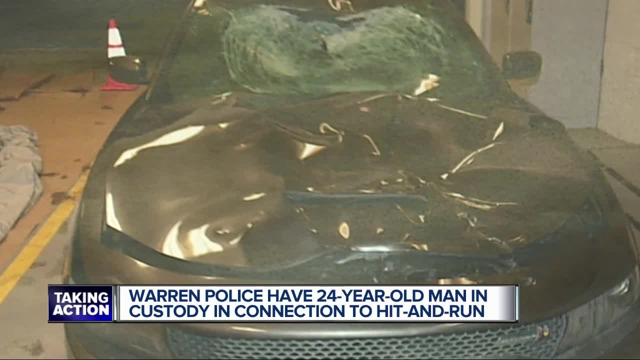 Warren Police have 24-year-old man in custody in connection to hit-and run