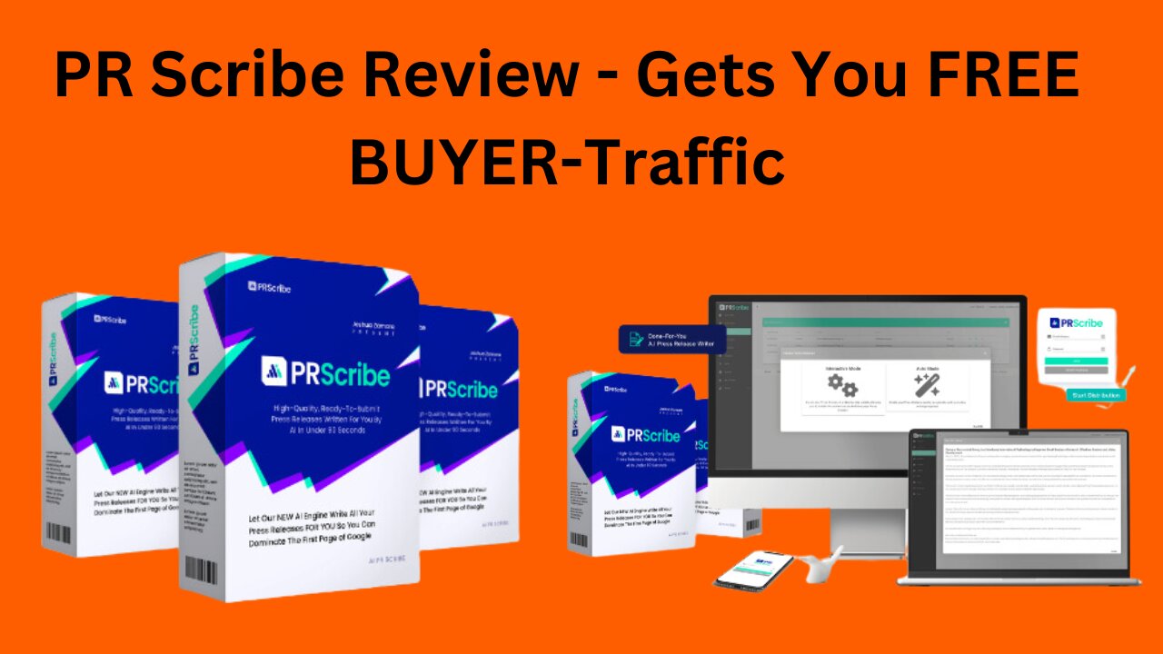 PR Scribe Review - Gets You FREE BUYER-Traffic