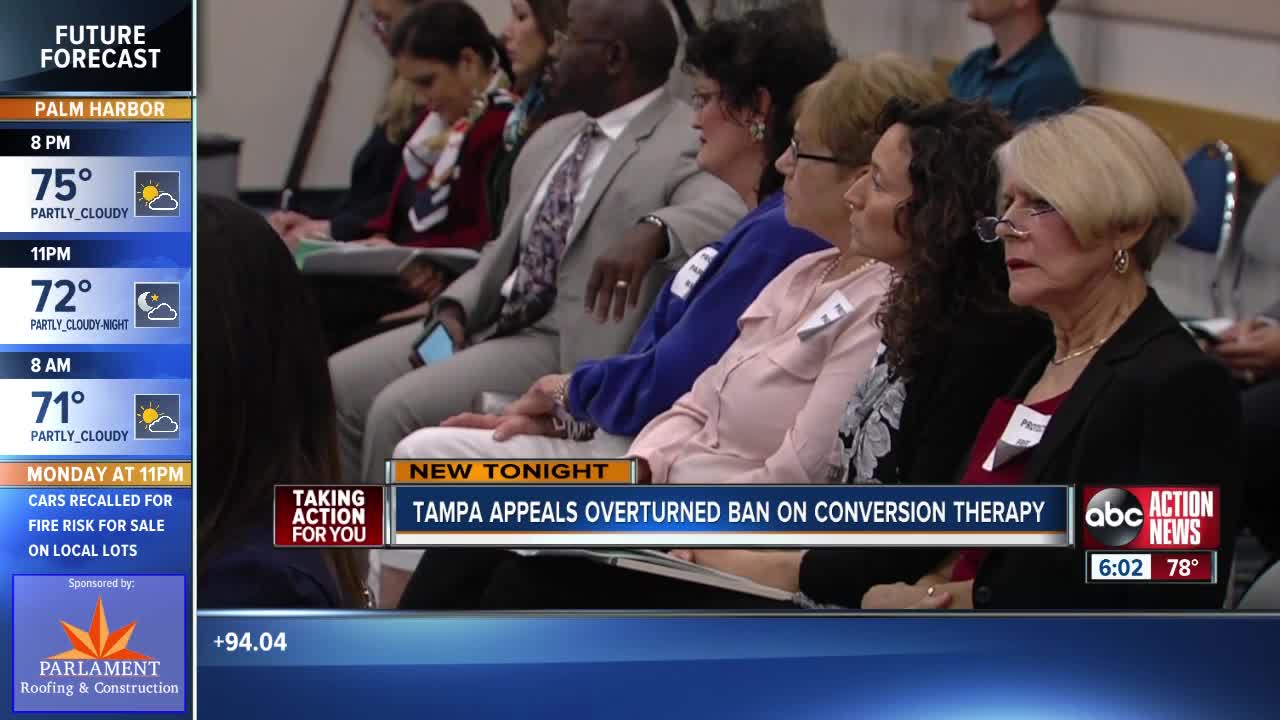 City of Tampa appeals ruling striking down conversion therapy ban