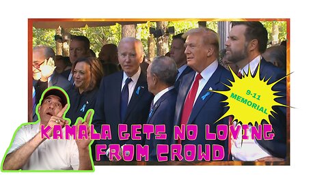 *TRUMP WINNING* Trump Gets All The LOve at 9-11 Ceremony - Harris Gets NOTHING - ZIP ZERO NADA