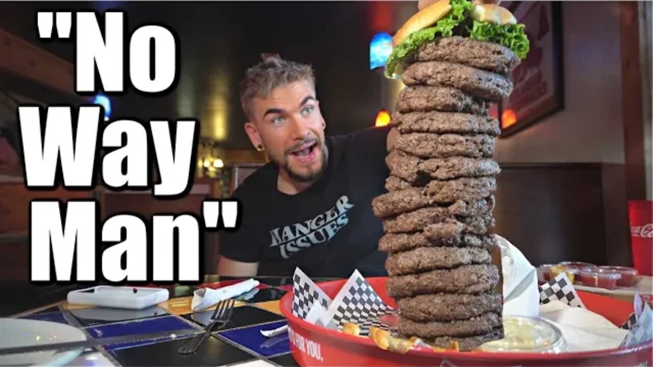 $100 TOWERING BURGER CHALLENGE (The Biggest in Arkansas) | Grub's "Big Boy" Cheeseburger Challenge