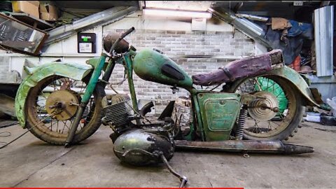 Restoration Old Motorcycle JAWA - Full Restore Broken Rusty Engine - part 2