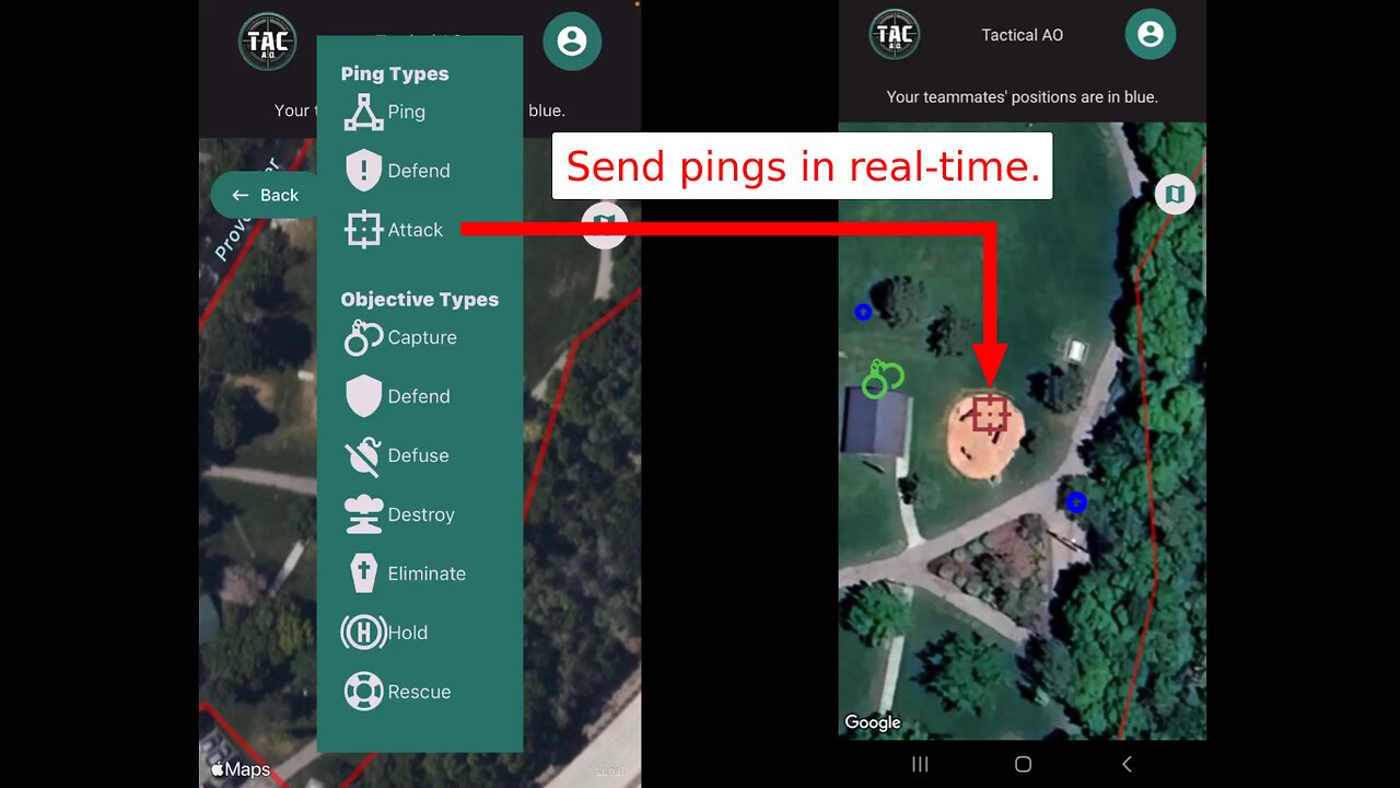 Master Your Airsoft Game with TacAO: Pings, GPS, and Strategy Coordination!