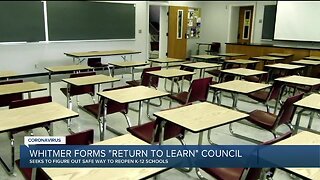 Whitmer forms 'Return to Learning Advisory Council' to create roadmap for schools to reopen in fall