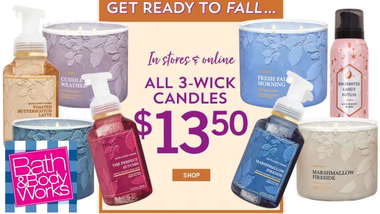 BRAND NEW FALL CANDLES AND MORE! | WEBSITE WALK THRU! | BATH & BODYWORKS | #bathandbodyworks