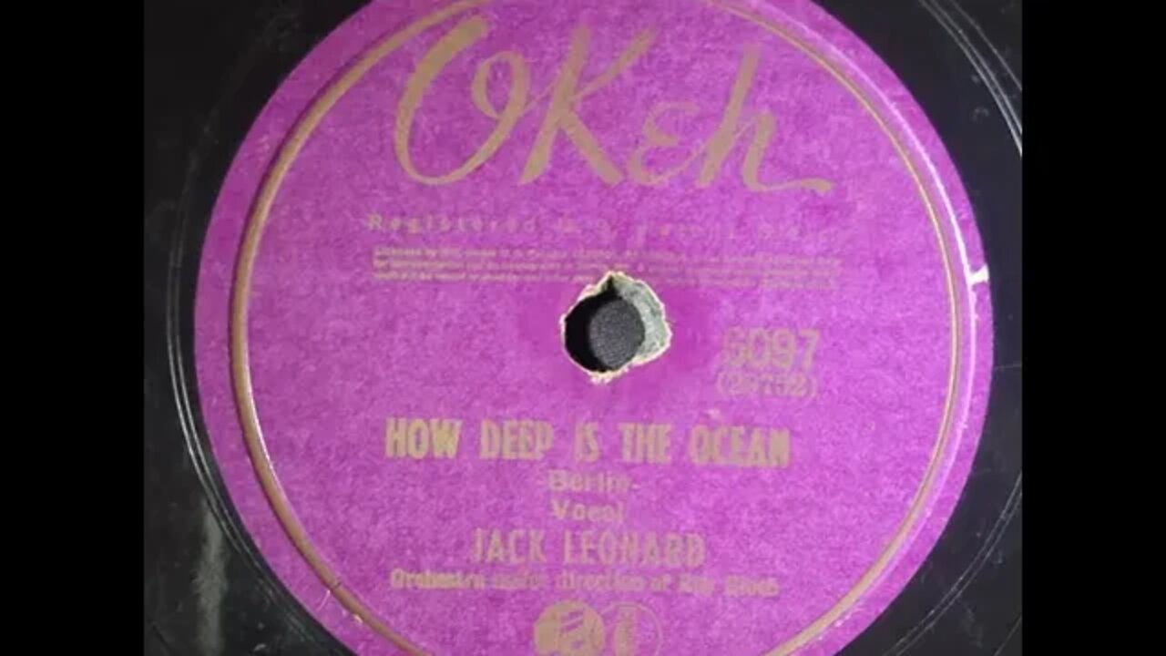 Jack Leonard – How Deep is the Ocean