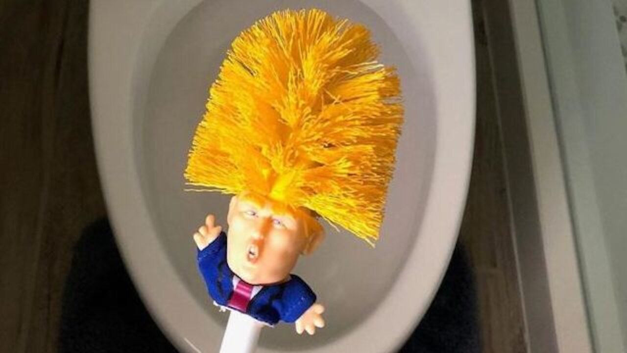 The Donald J Dump Novelty Trump Toilet Brush