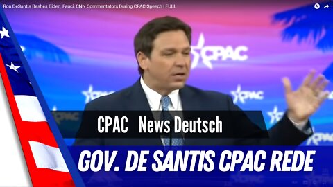 Gouverneur Ron DeSantis Eröffnungsrede