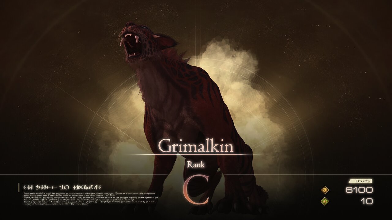 Final Fantasy 16 Hunt Board - Grimalkin