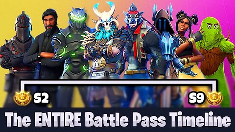 Season 0 - Season 9 | Entire Fortnite Battle Pass Timeline! - (Fortnite Battle Pass Items Evolution)