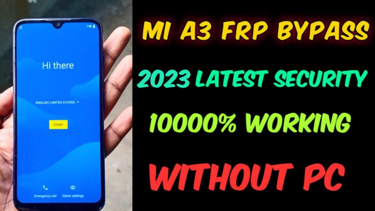 MI A3 ANDROID ONEPLUS FRP BYPASS ANDROID 11 LATEST SECURITY WITHOUT PC