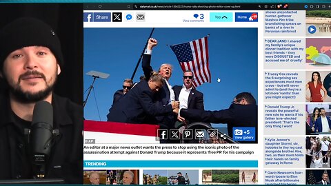 Media DEMAND Iconic Trump Assassination Photo Be CENSORED Because It Is Helping Him WIN The Election