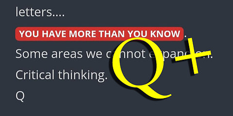 Q Drop. Critical Thinking ~ Nothing Can Stop What is Coming.