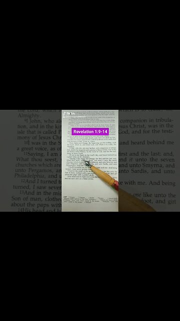 Revelation 1:9-14 Bible Reading