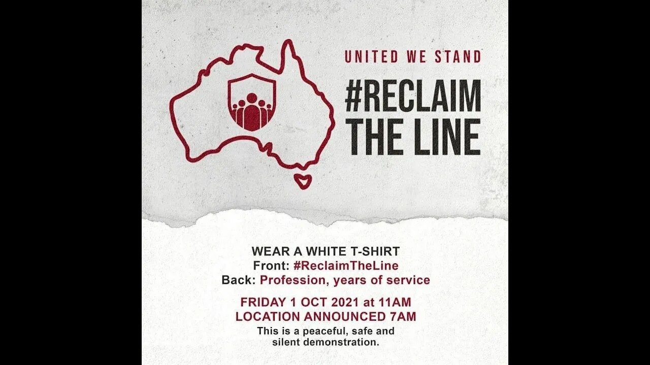 #RECLAIM THE LINE - PERTH - 1/10/21