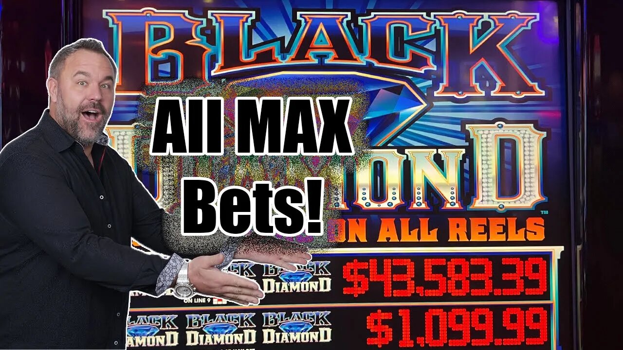 Black Diamond - All MAX Bets - Jackpot Hand Pay! Potawatomi!