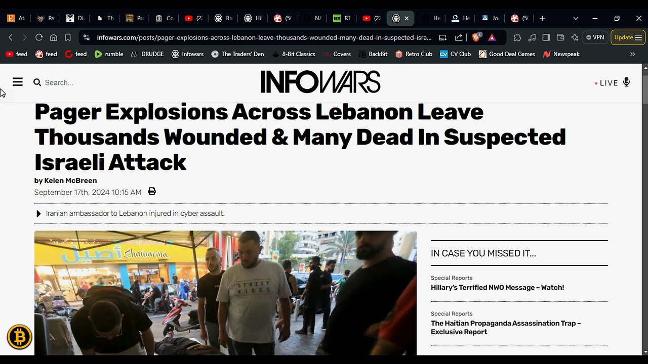Thousands Wounded & Many Dead in Israeli Attack