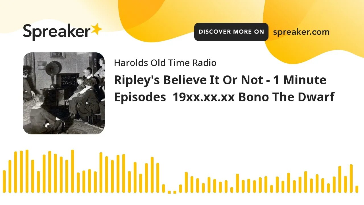 Ripley's Believe It Or Not - 1 Minute Episodes 19xx.xx.xx Bono The Dwarf