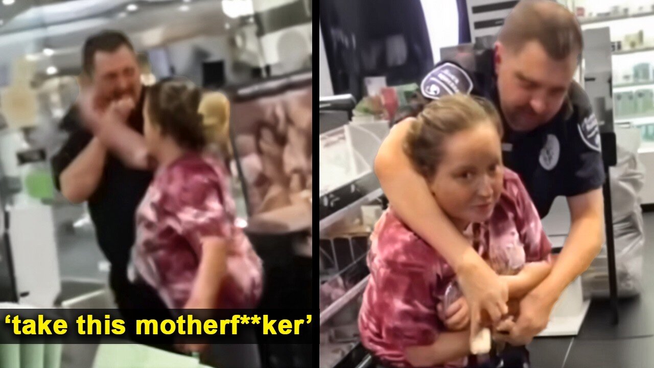 Toxic Woman SLAPS Security Guard And INSTANTLY Regrets It..