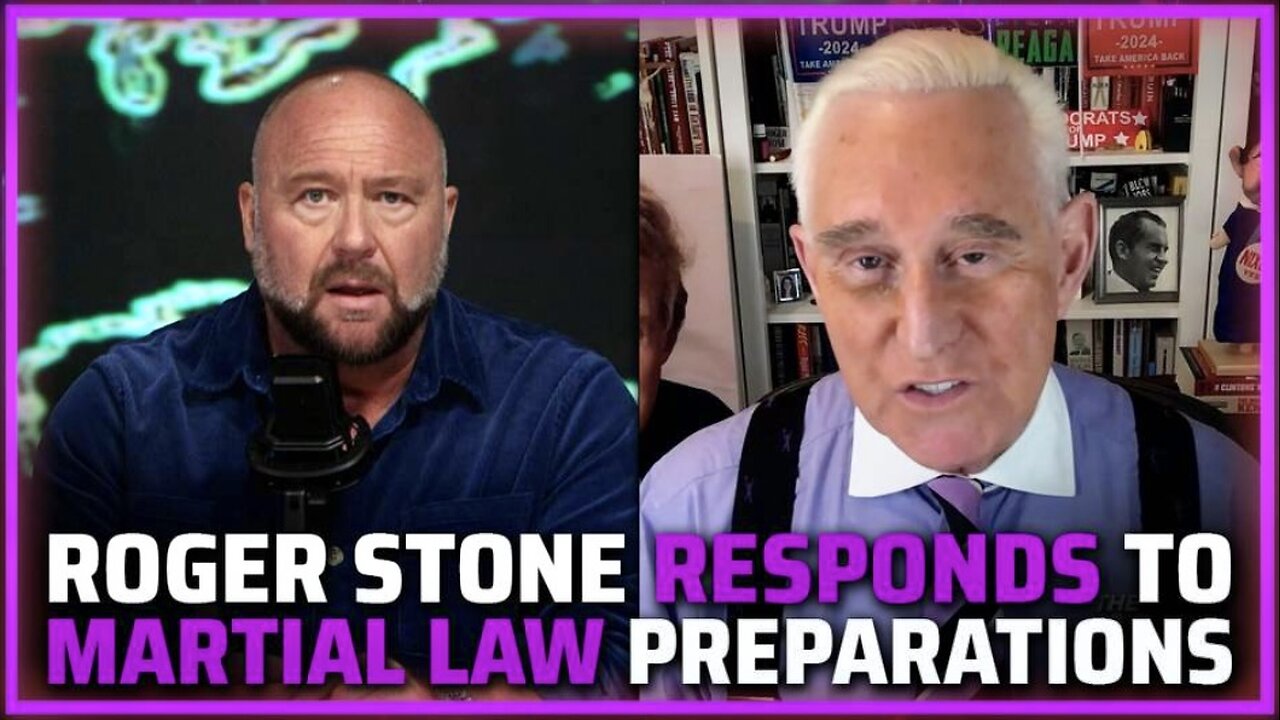 EXCLUSIVE: Roger Stone Responds to The Biden/Harris Administration's Preparations for The U.S. Military to Kill American Citizens During Martial Law!