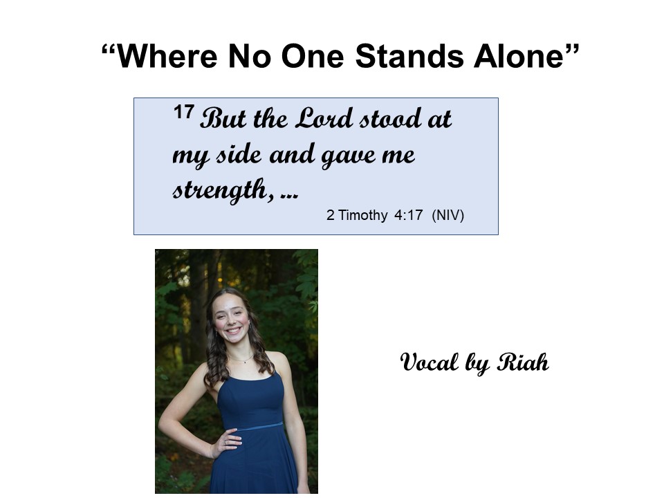 Where No One Stands Alone