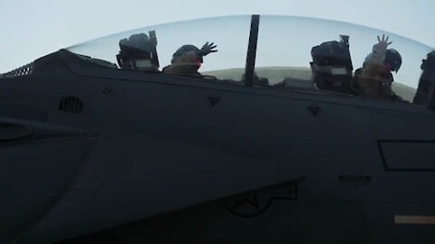 Female fighter pilot makes deployment debut with 494th FS