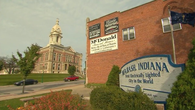 Wabash, Indiana is the first city to officially be "lit".